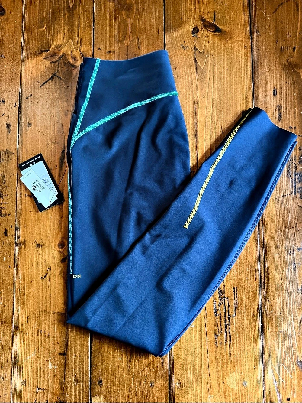 Peloton Endurance LT Top Stitch Legging 12 Athletic Blue Medium